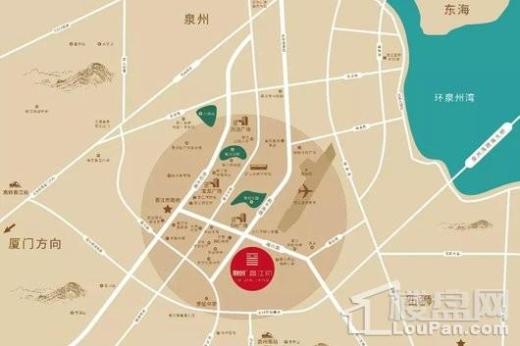 融创晋江印交通图