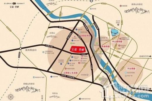 宝嘉誉峰交通图